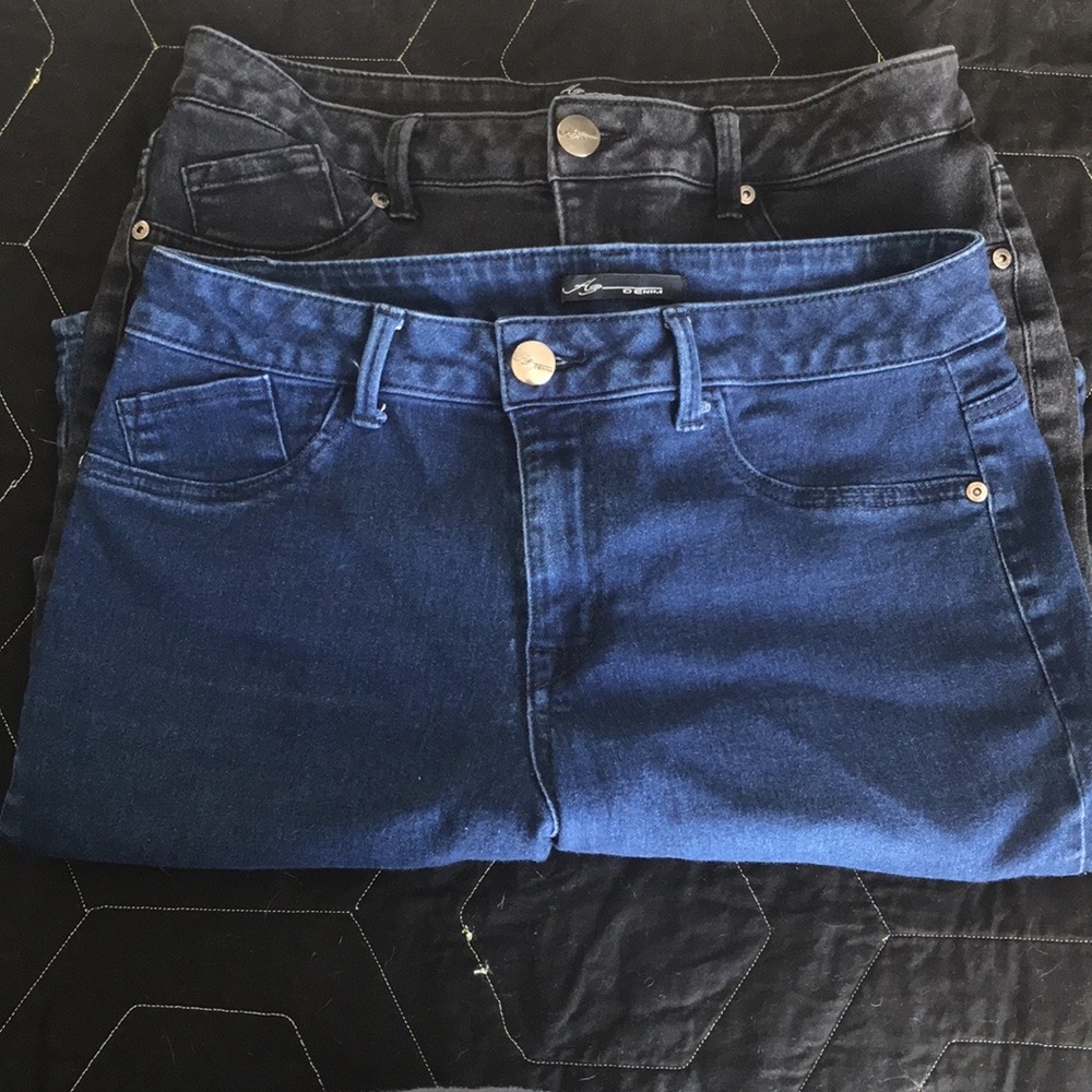 Two pairs AZ DENIM LONG SHORTS